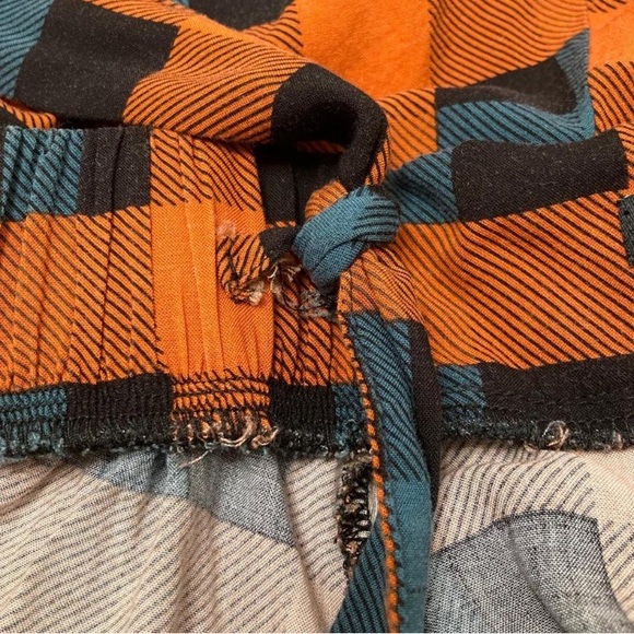 Torrid Mini Challis Skirtall Women’s 0 Orange Green Plaid Twee Suspenders Skirt - Picture 4 of 7